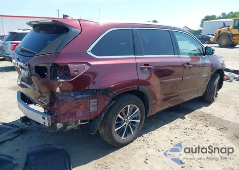 2018 Toyota Highlander Xle from USA, damaged, VIN 5TDJZRFH0JS859177